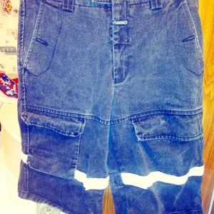 Size 34 black denim shorts